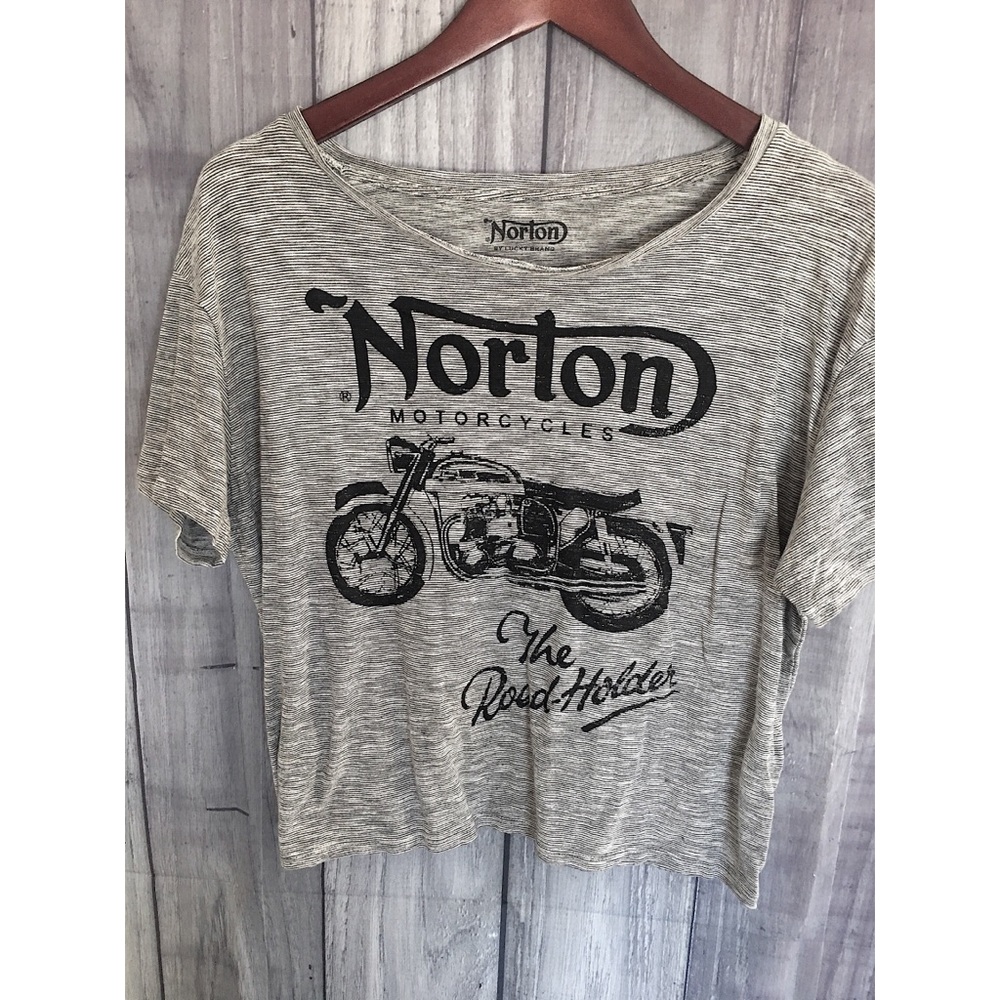Lucky brand Norton motorcycles t shirt